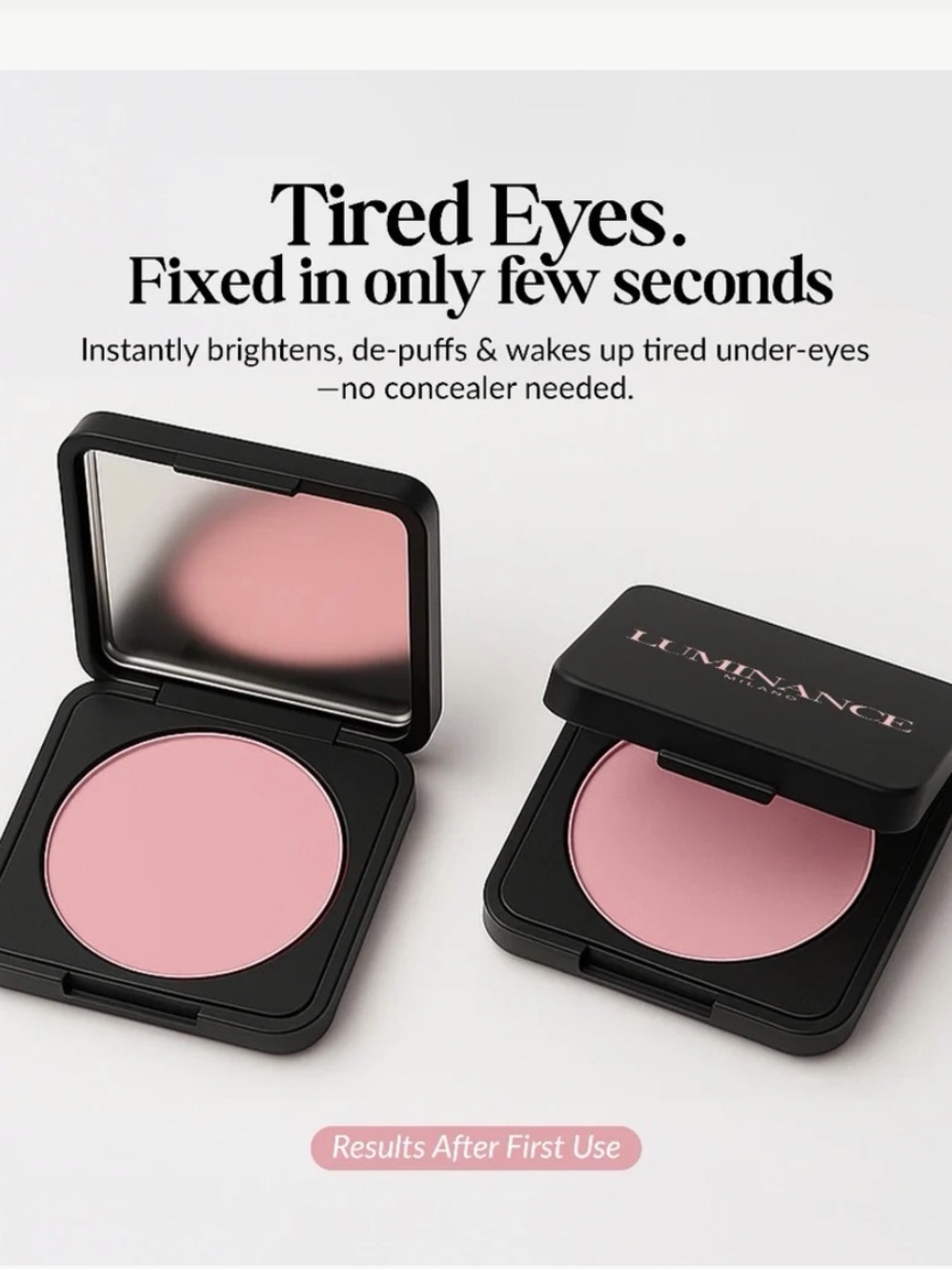 Luminance Milano Undereye Brightener, Pink, NEW and SEALED